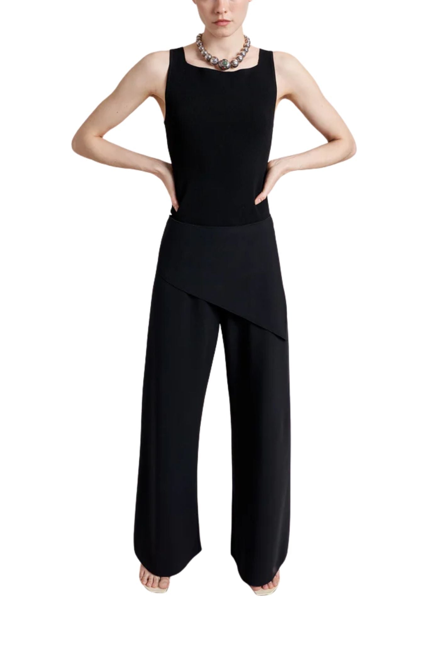 La Ligne Wrap Skirt Colby Pant - Vermillion