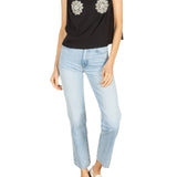 La Vie Black Knit Rhinestone A - line Top - Vermillion