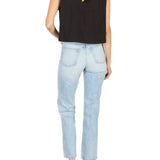 La Vie Black Knit Rhinestone A - line Top - Vermillion