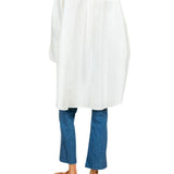 La Vie Coconut Sequin Palm Boyfriend Shirt - Vermillion