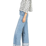 La Vie Contrast Black Fringe Everyday Shirt - Vermillion