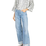 La Vie Contrast Black Fringe Everyday Shirt - Vermillion