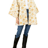 La Vie Floral Mini Duster - Vermillion