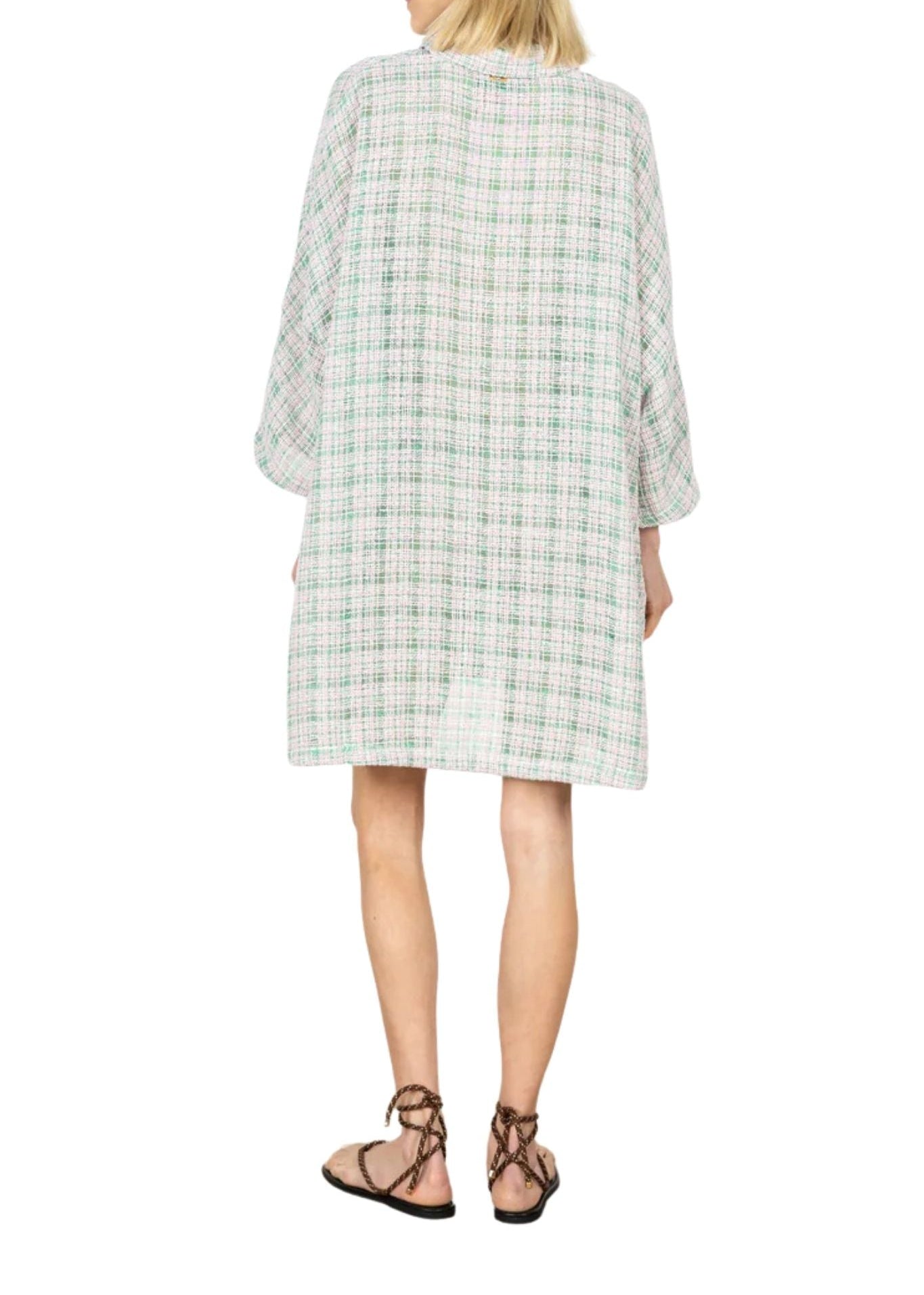 La Vie Ivy Blush Tweed Mini Everyday Dress - Vermillion