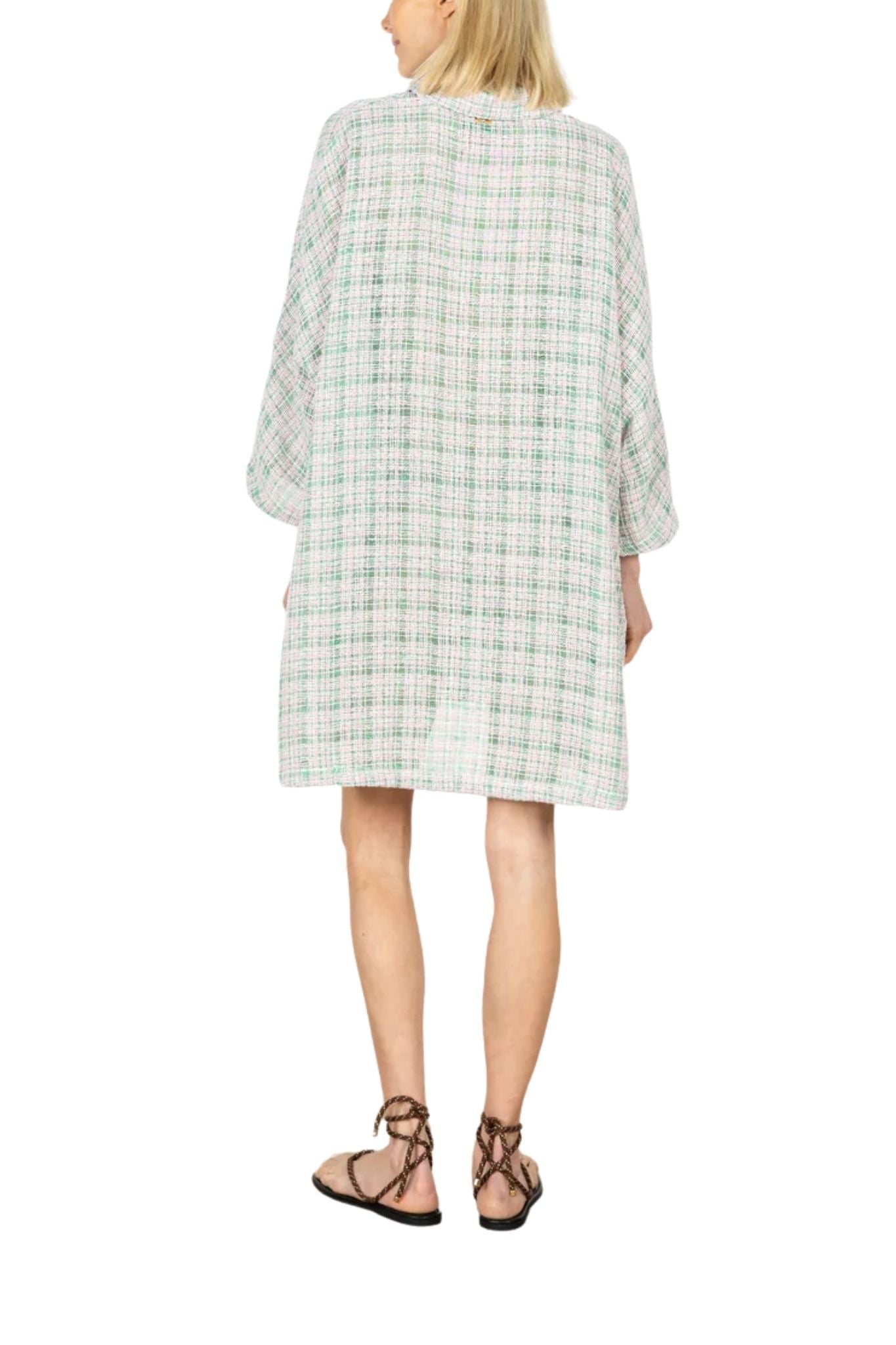 La Vie Ivy Blush Tweed Mini Everyday Dress - Vermillion