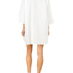 La Vie Jewel Neckline Mini Everyday Dress - Vermillion