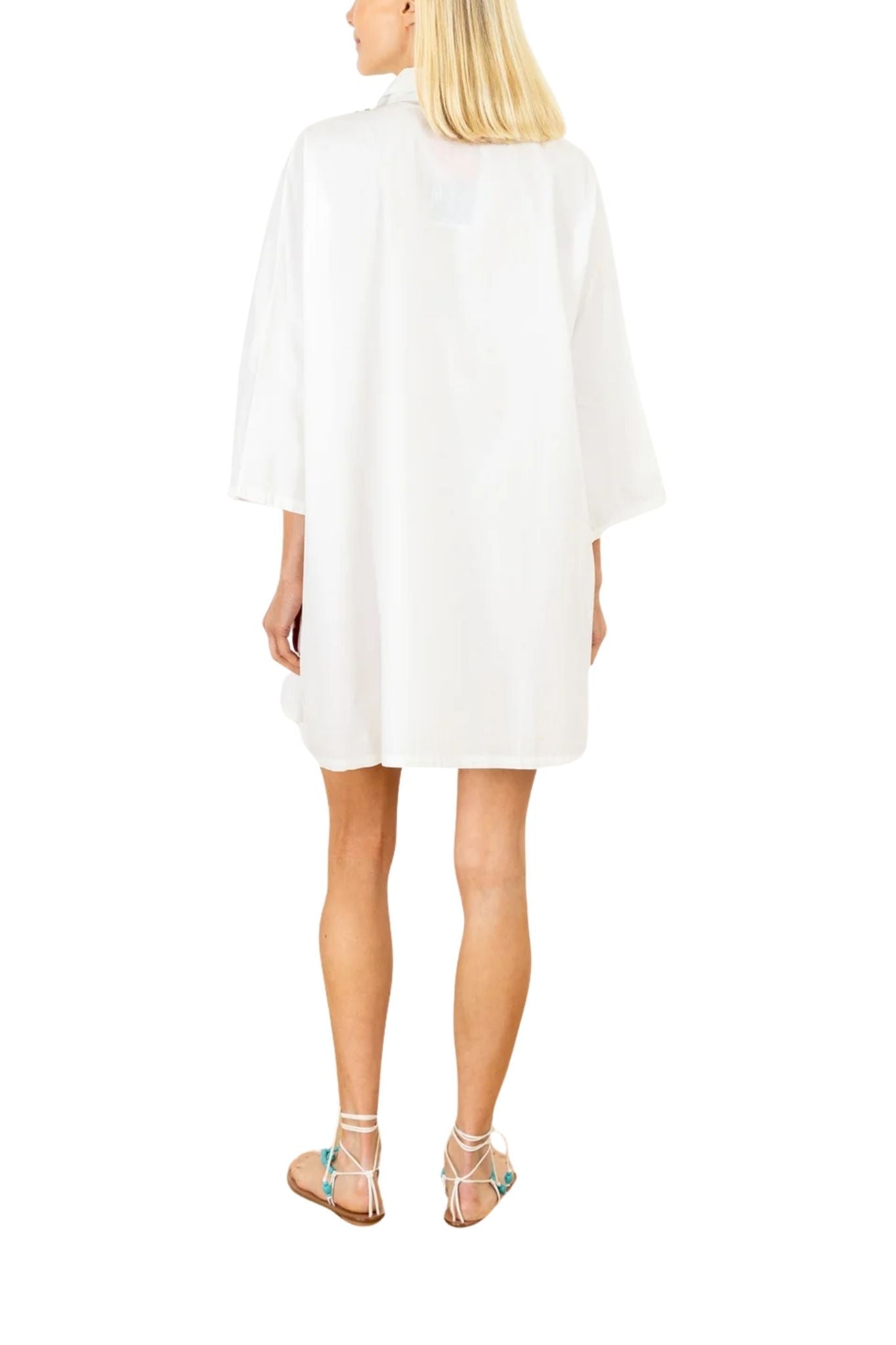 La Vie Jewel Neckline Mini Everyday Dress - Vermillion