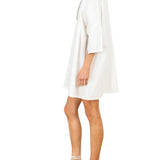 La Vie Jewel Neckline Mini Everyday Dress - Vermillion
