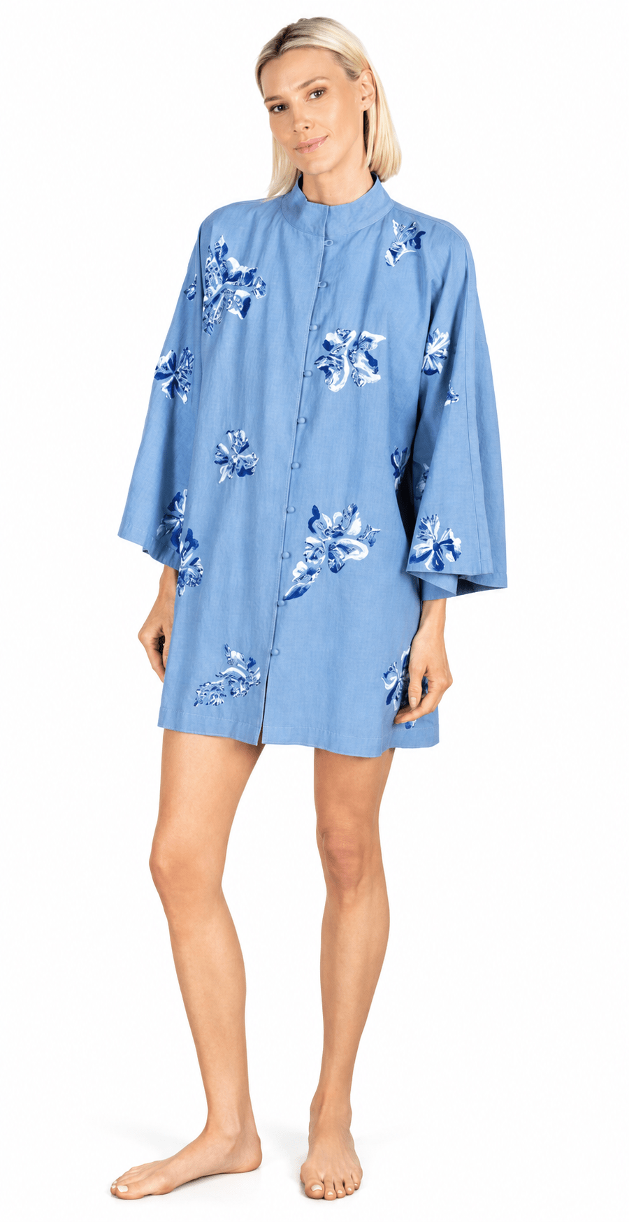 La Vie Mini Open Front Caftan - Vermillion