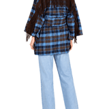 La Vie Mini Wrap Coat - Vermillion