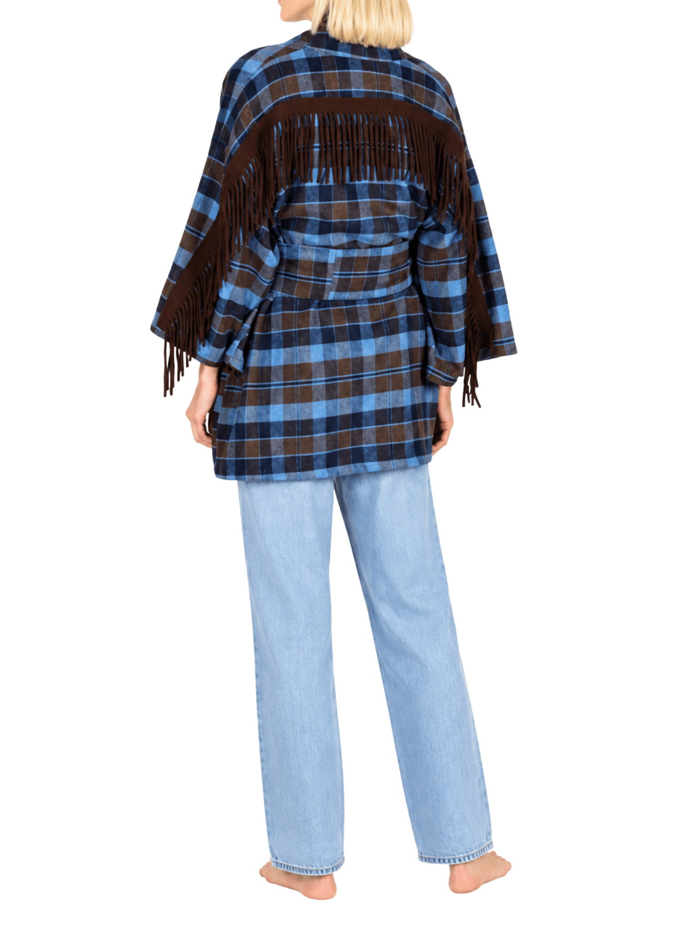 La Vie Mini Wrap Coat - Vermillion