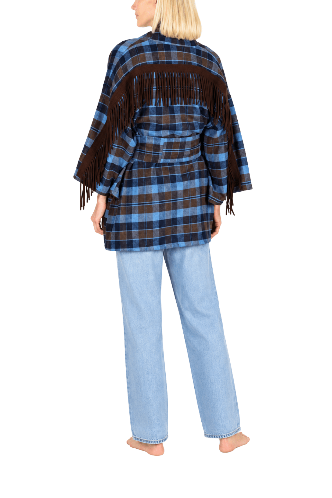 La Vie Mini Wrap Coat - Vermillion