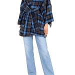 La Vie Mini Wrap Coat - Vermillion