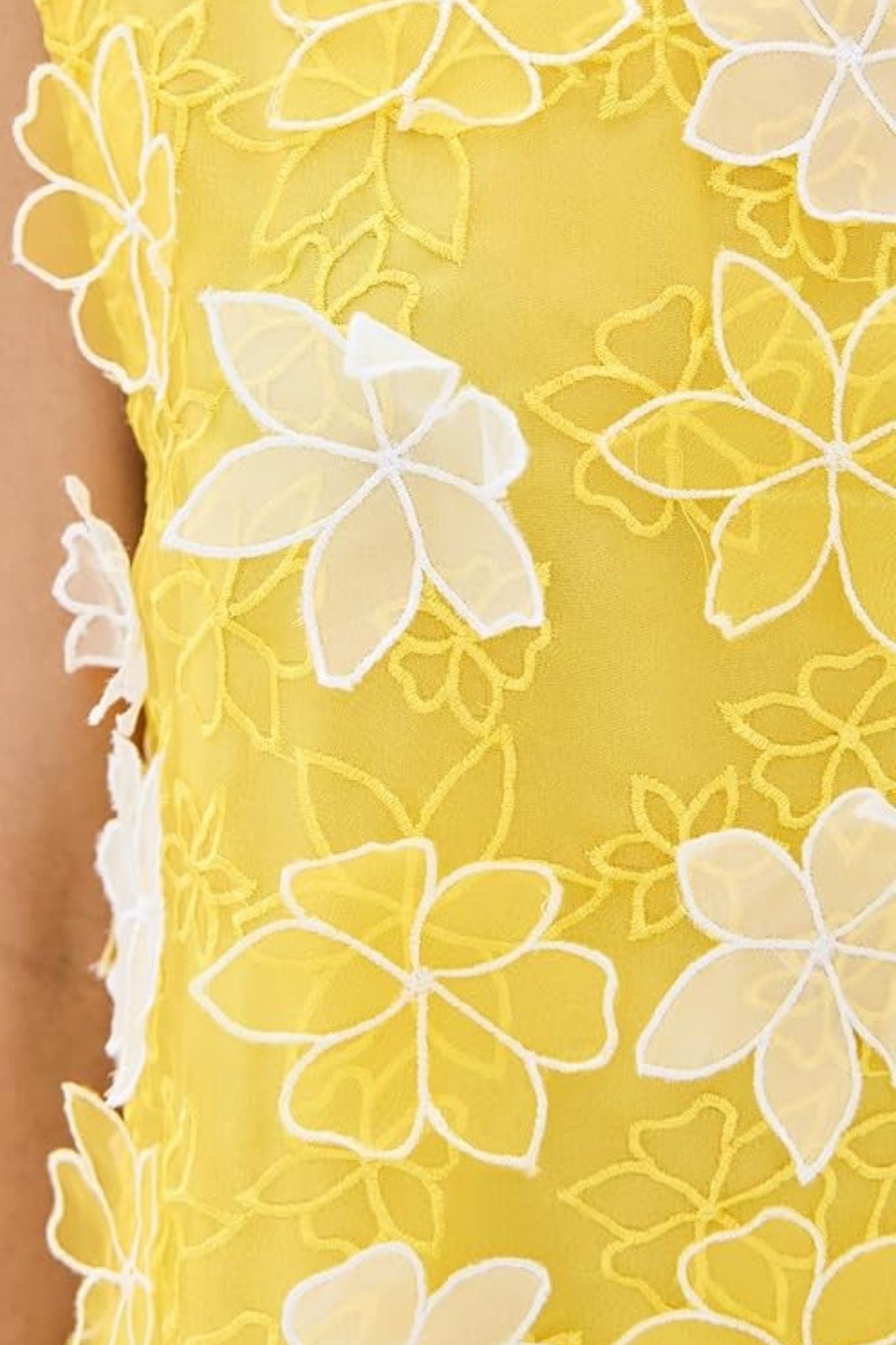 La Vie Mod Flower Sequin Mini A - Line Dress - Vermillion