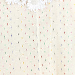 La Vie Pearl Daisy Confetti Maxi Keyhole Caftan - Vermillion