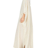 La Vie Pearl Daisy Confetti Maxi Keyhole Caftan - Vermillion