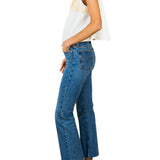 La Vie Pearl Disc Canvas A - line Top - Vermillion