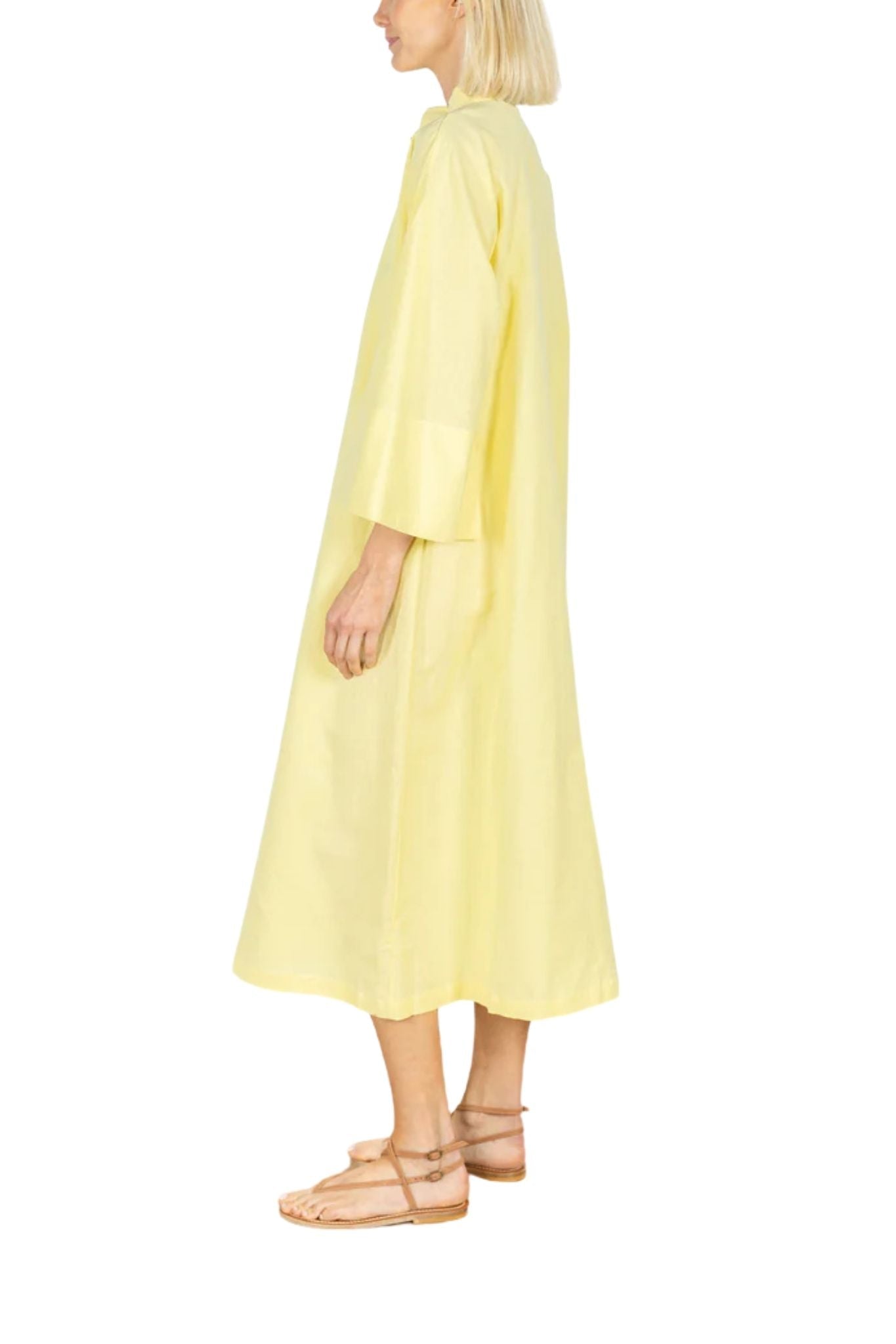La Vie Sunny Corded Floral Maxi Open Front Caftan - Vermillion