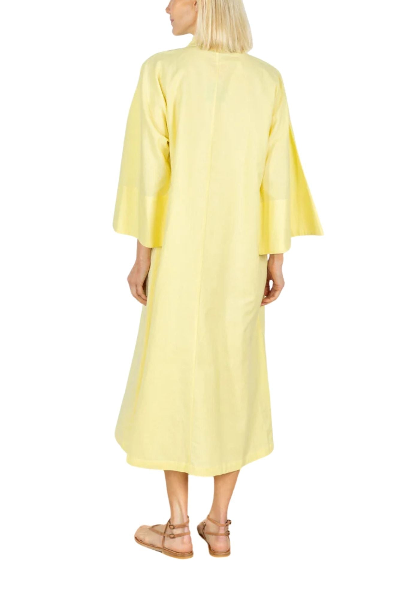 La Vie Sunny Corded Floral Maxi Open Front Caftan - Vermillion