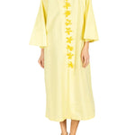 La Vie Sunny Corded Floral Maxi Open Front Caftan - Vermillion