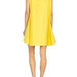 La Vie Sunshine Jewel Bow Pleat Dress - Vermillion