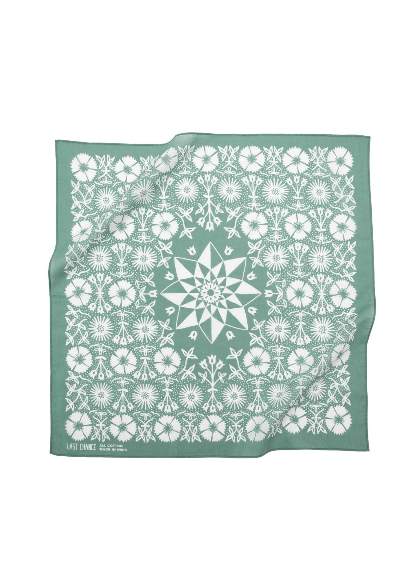 Last Chance Textiles Cotton Aster Bandana - Vermillion