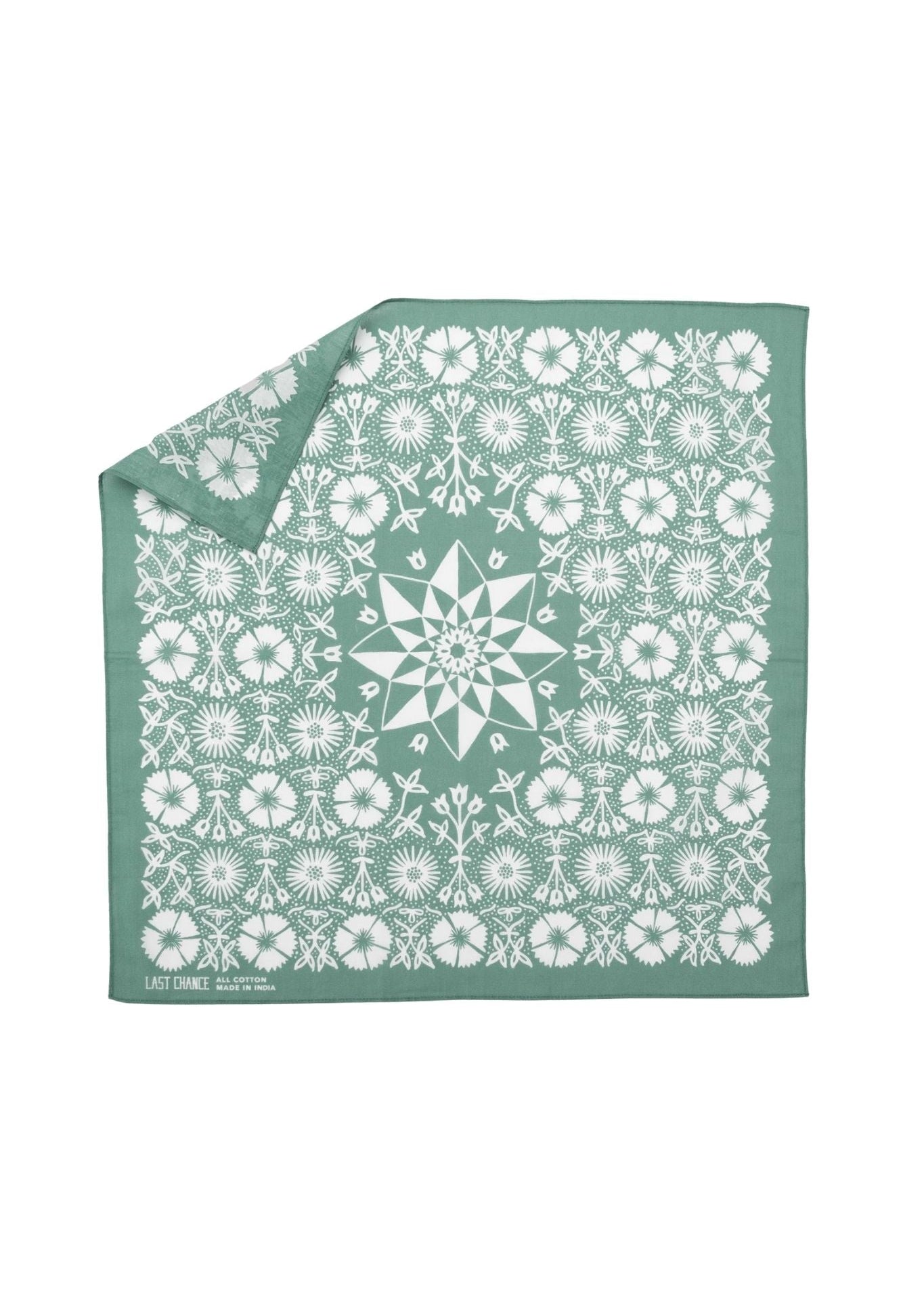 Last Chance Textiles Cotton Aster Bandana - Vermillion