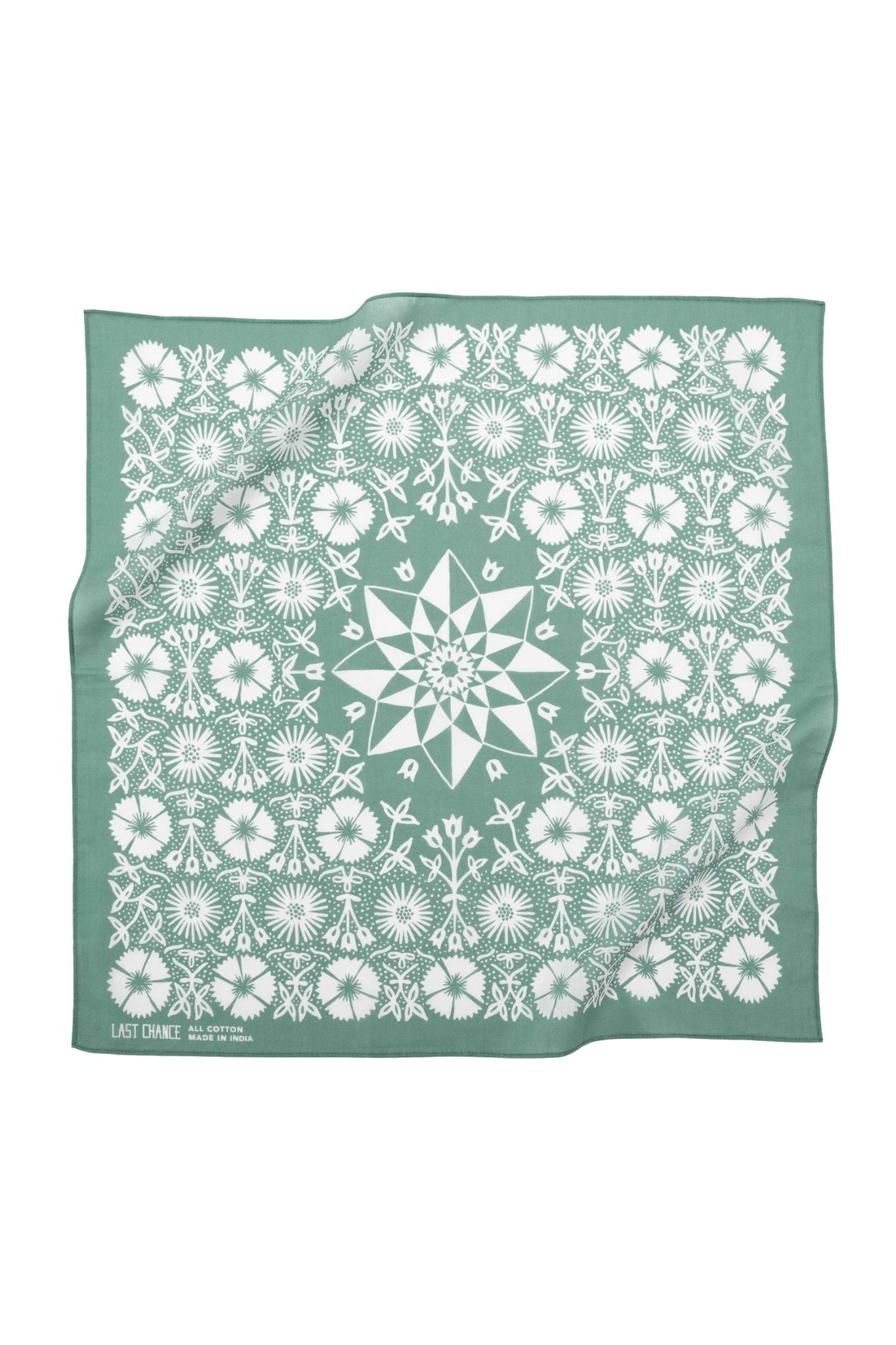 Last Chance Textiles Cotton Aster Bandana - Vermillion