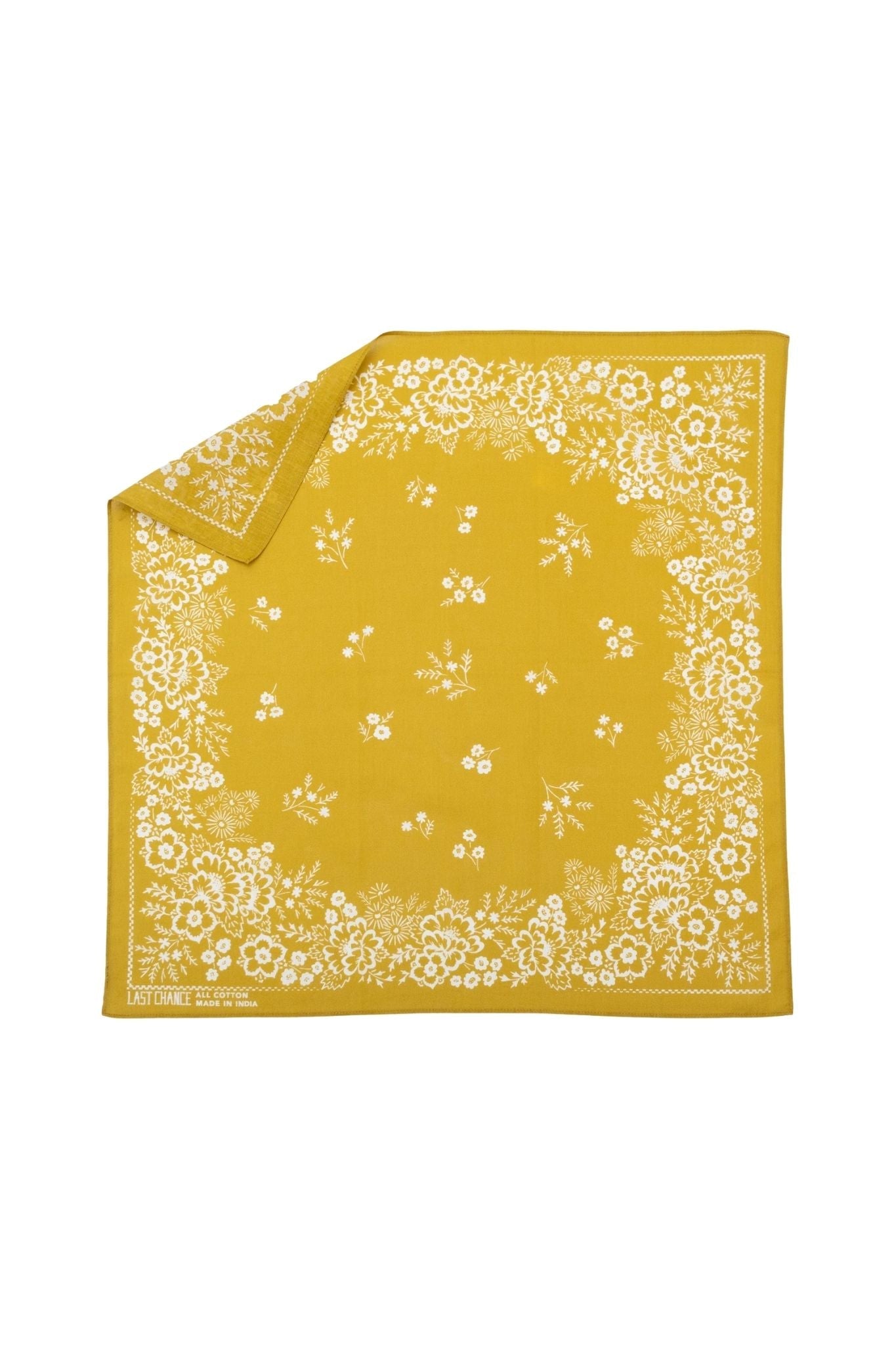 Last Chance Textiles Cotton Field Bandana - Vermillion