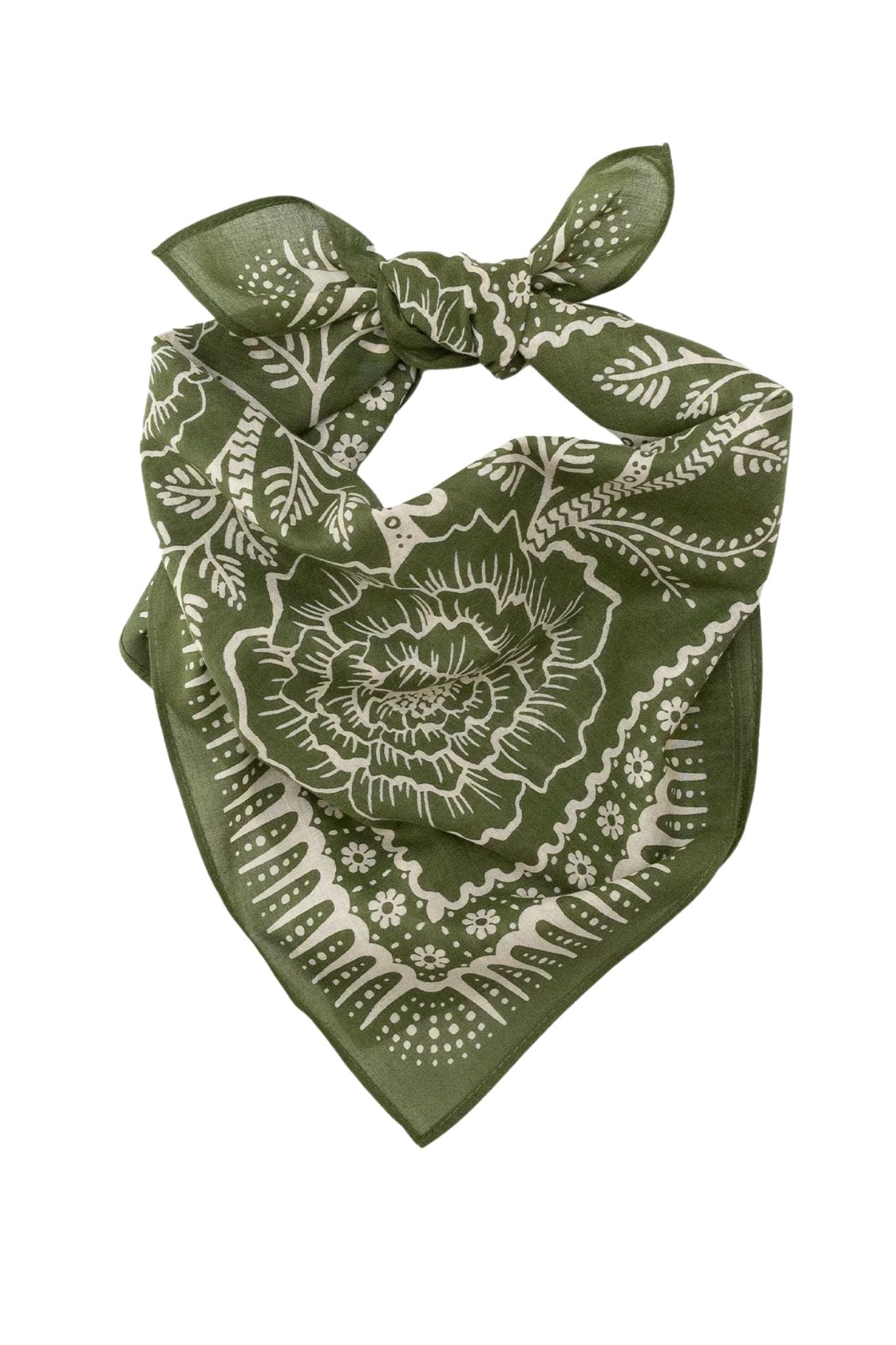 Last Chance Textiles Cotton Ramble Bandana - Vermillion