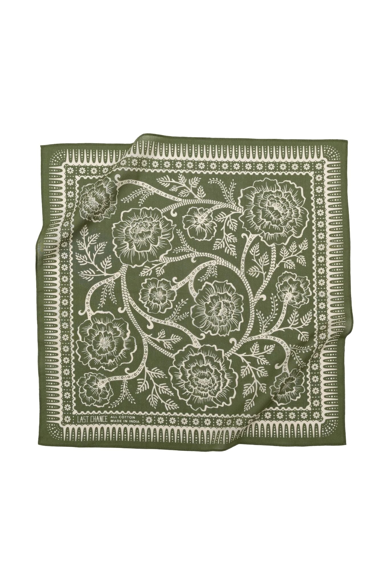 Last Chance Textiles Cotton Ramble Bandana - Vermillion