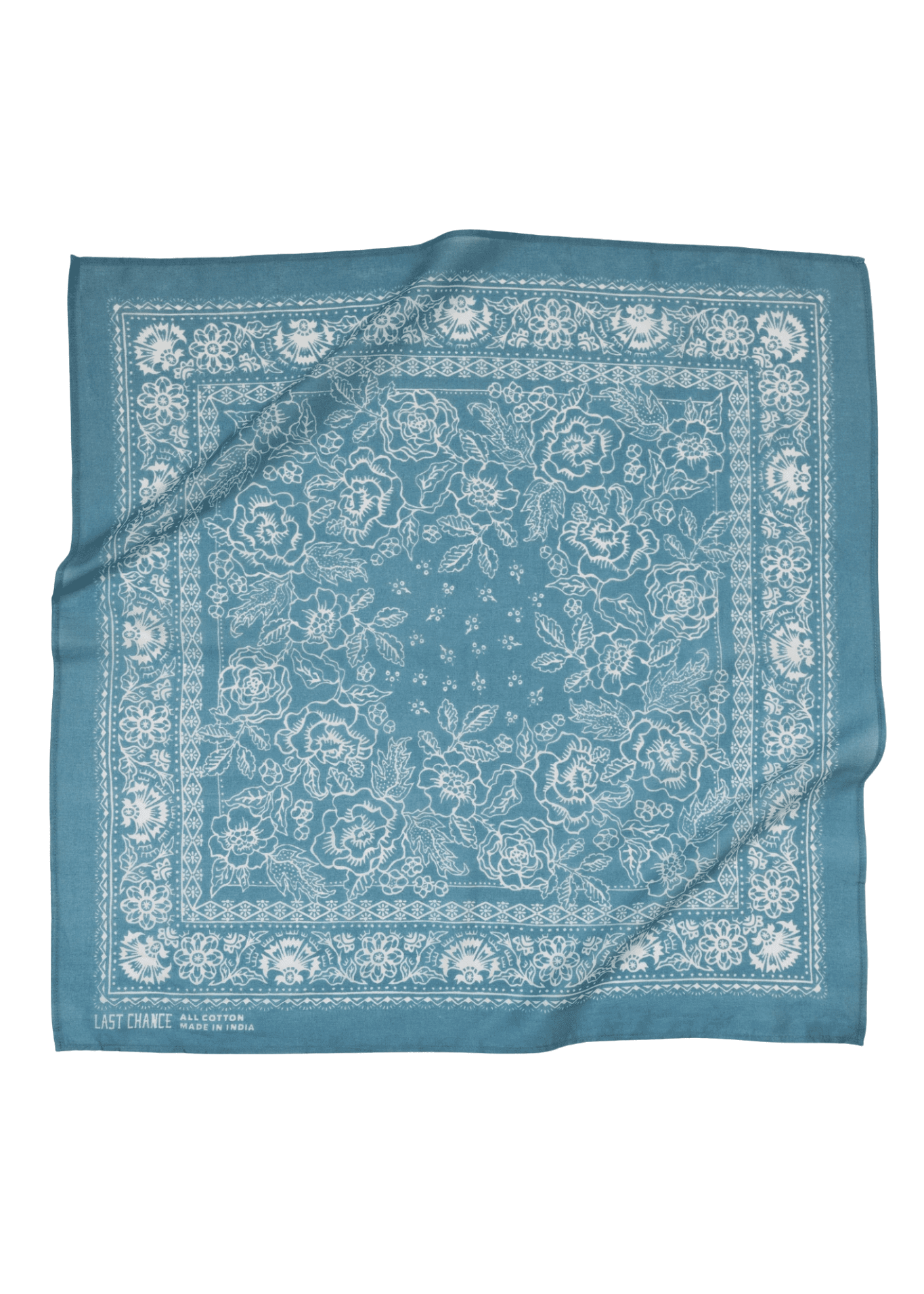 Last Chance Textiles Cotton Rosey Bandana - Vermillion