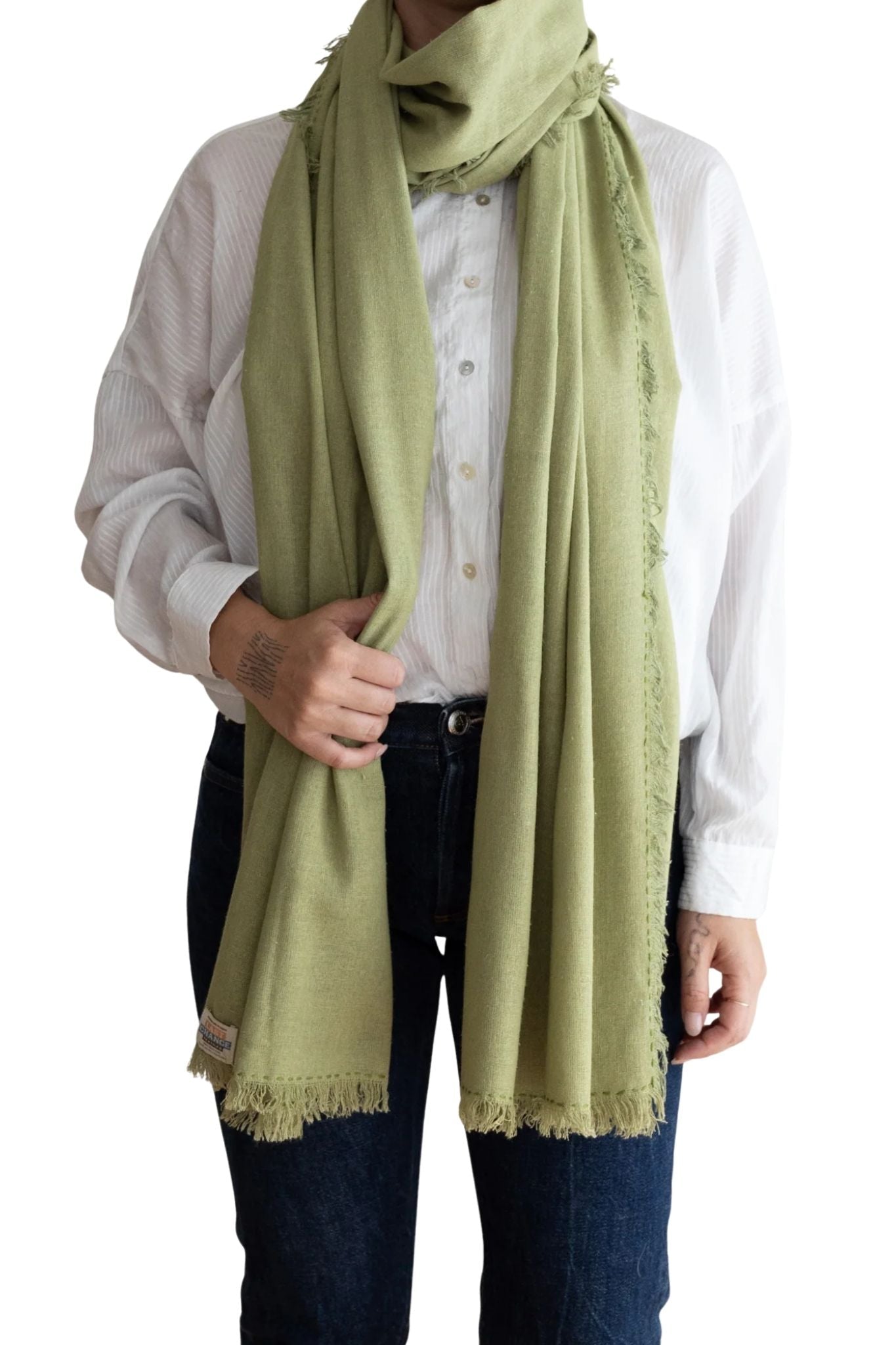 Last Chance Textiles Silk Noil Wrap Scarf - Vermillion