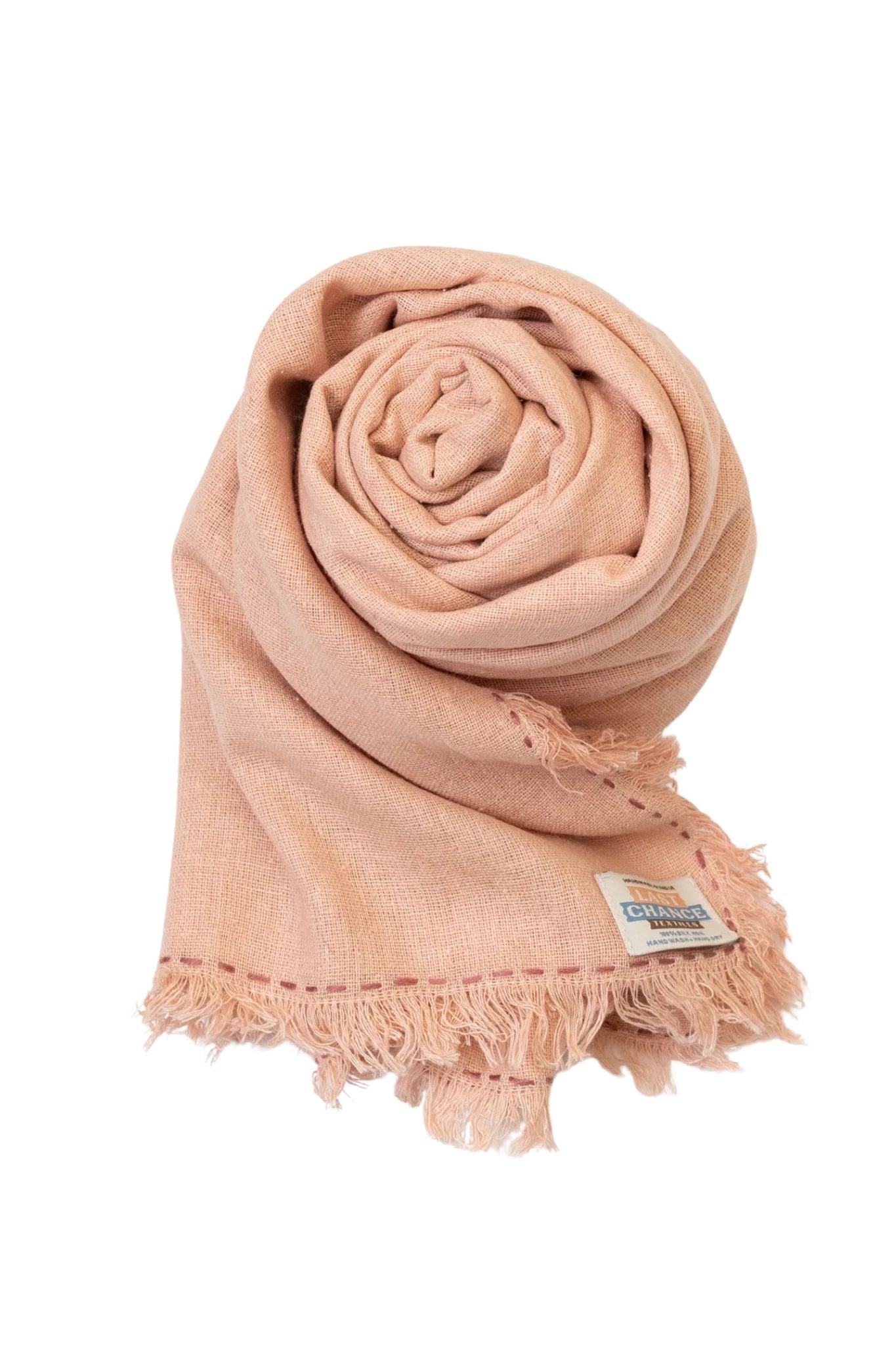 Last Chance Textiles Silk Noil Wrap Scarf - Vermillion