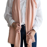 Last Chance Textiles Silk Noil Wrap Scarf - Vermillion
