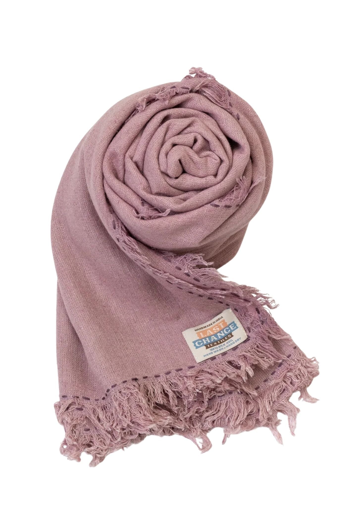 Last Chance Textiles Silk Noil Wrap Scarf - Vermillion