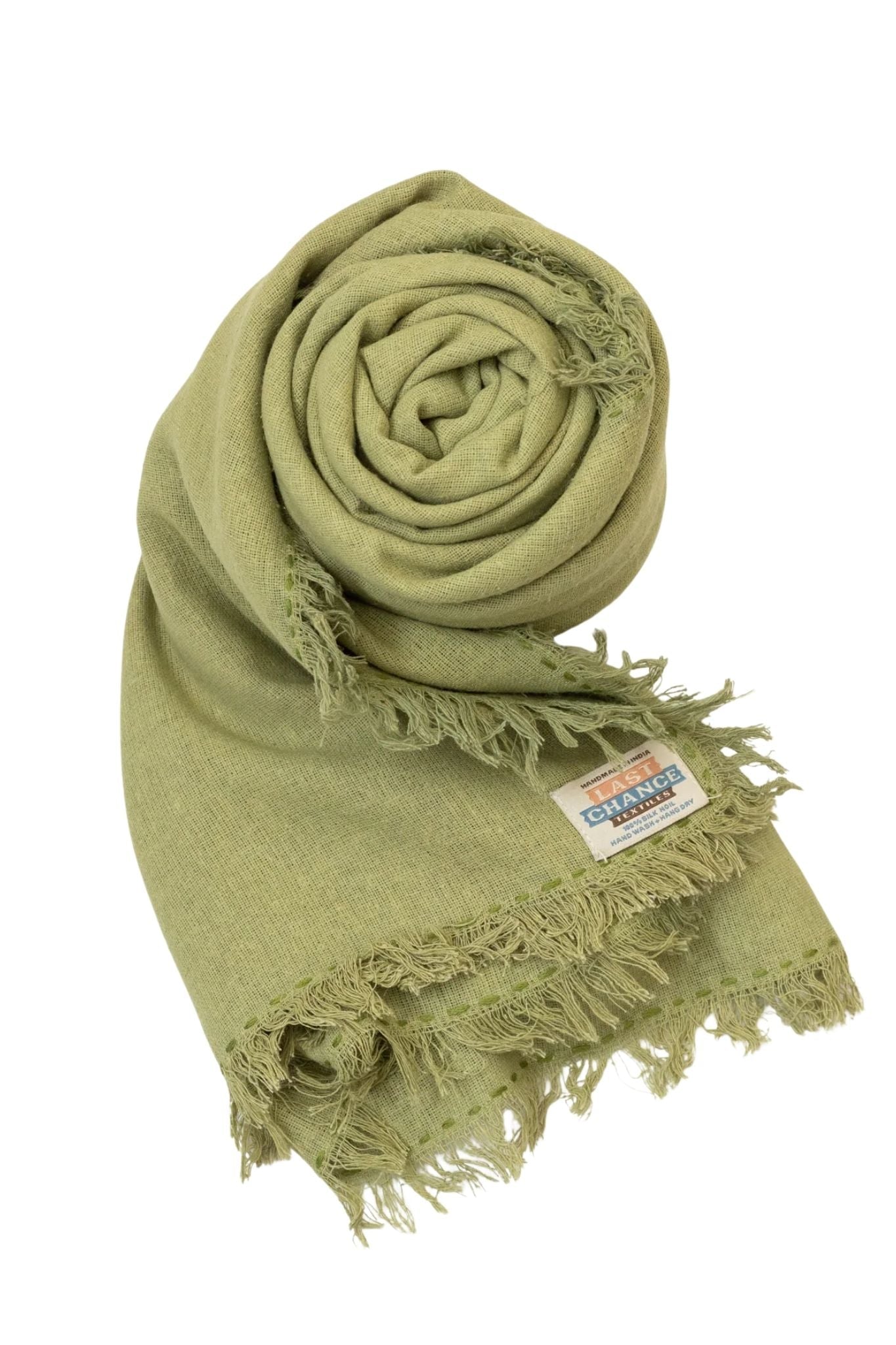 Last Chance Textiles Silk Noil Wrap Scarf - Vermillion