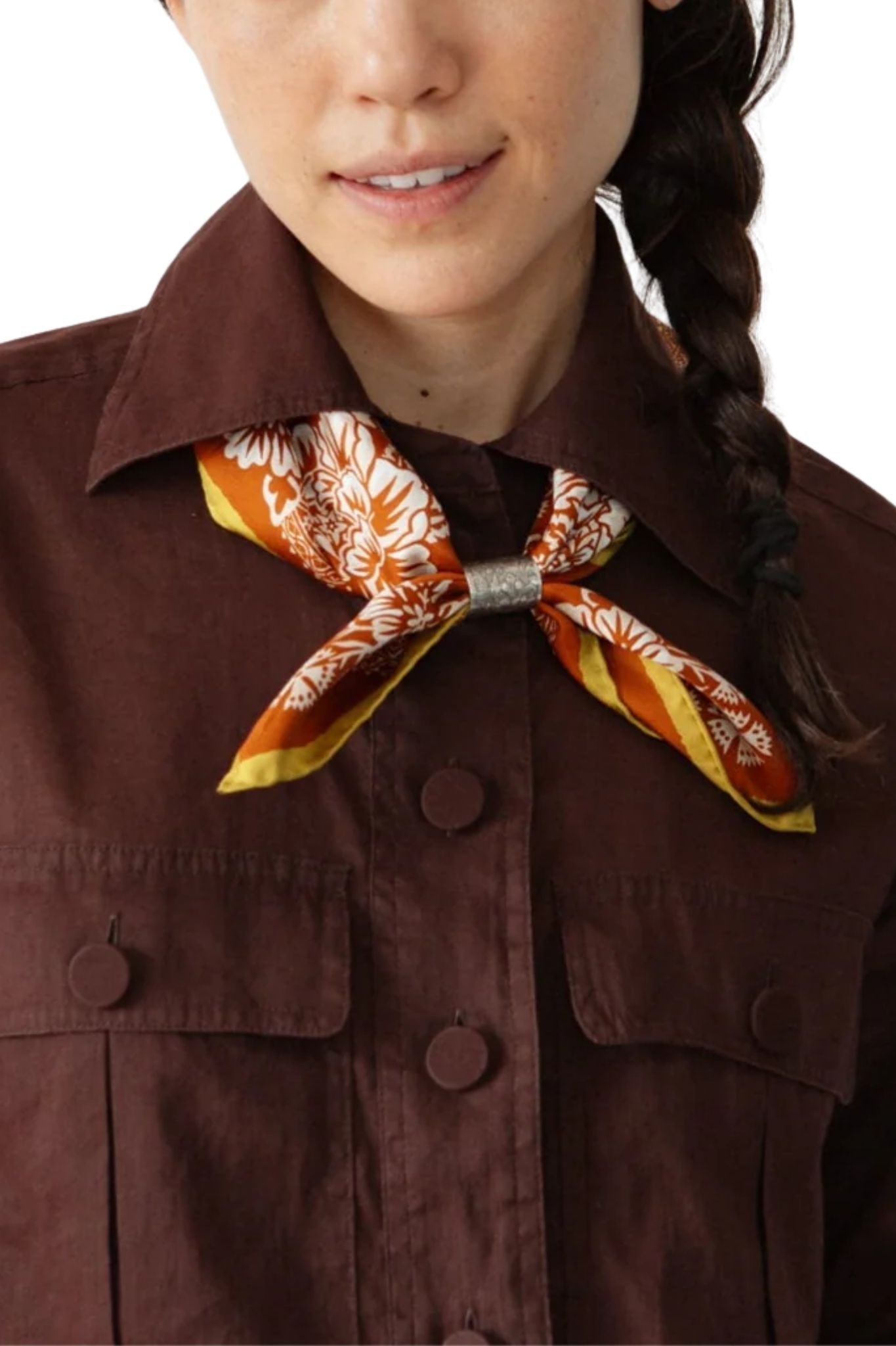 Last Chance Textiles Silk Twill Scarf - Vermillion