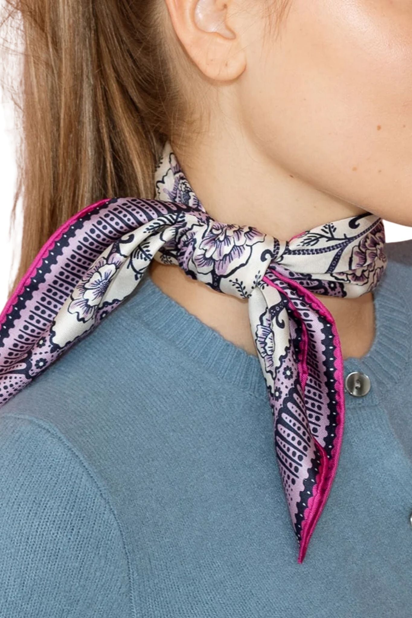 Last Chance Textiles Silk Twill Scarf - Vermillion