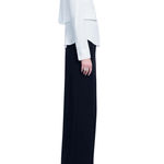 Lela Rose Cotton Poplin Shirred Sleeve Shirt - Vermillion