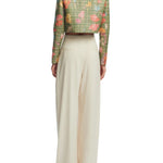 Lela Rose Linen Pant Bone - Vermillion