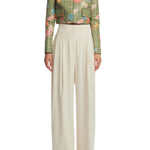 Lela Rose Linen Pant Bone - Vermillion