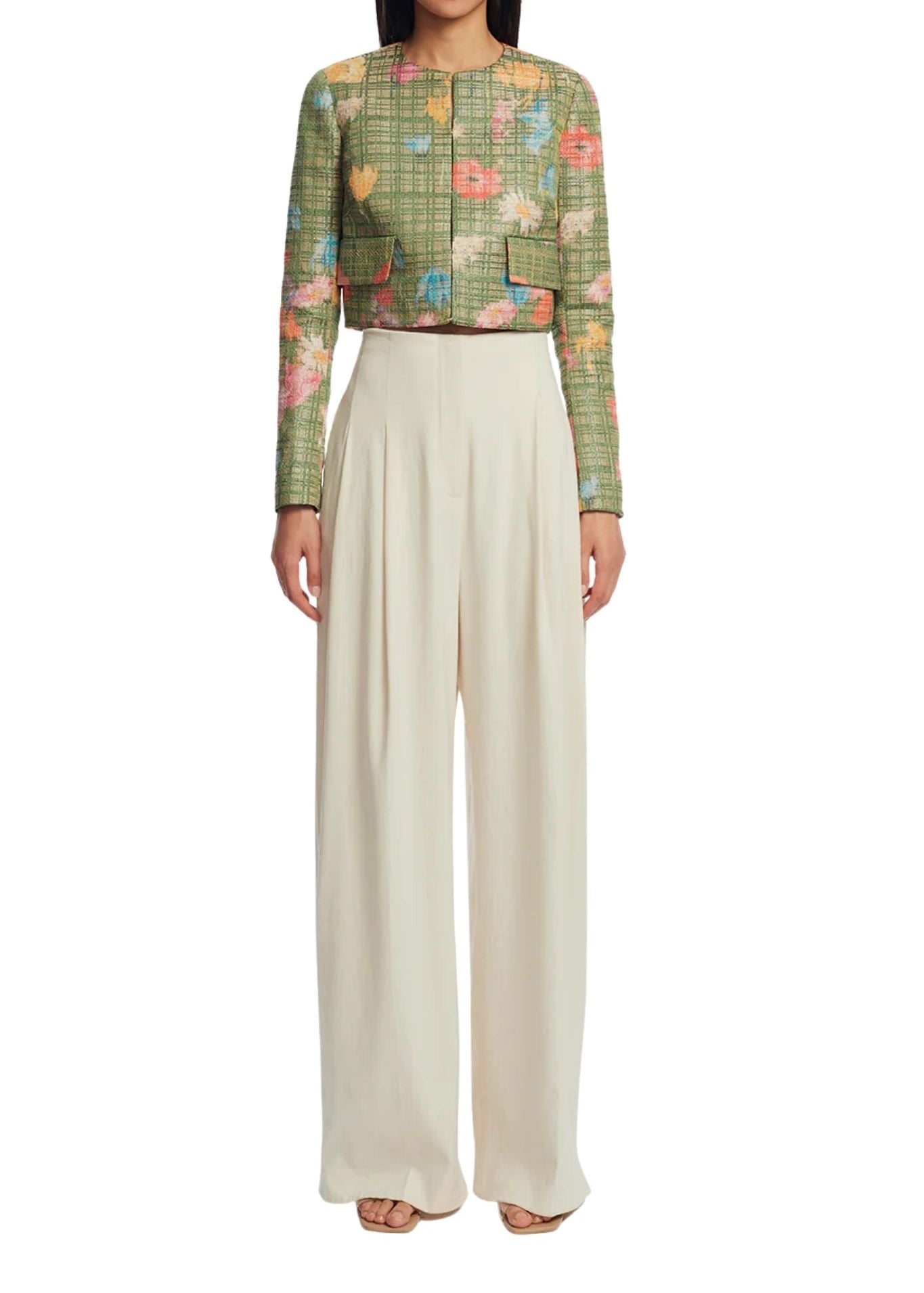 Lela Rose Linen Pant Bone - Vermillion