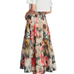 Lela Rose Peony Embroidered Cotton Poplin Cropped Shirt White/Pink - Vermillion