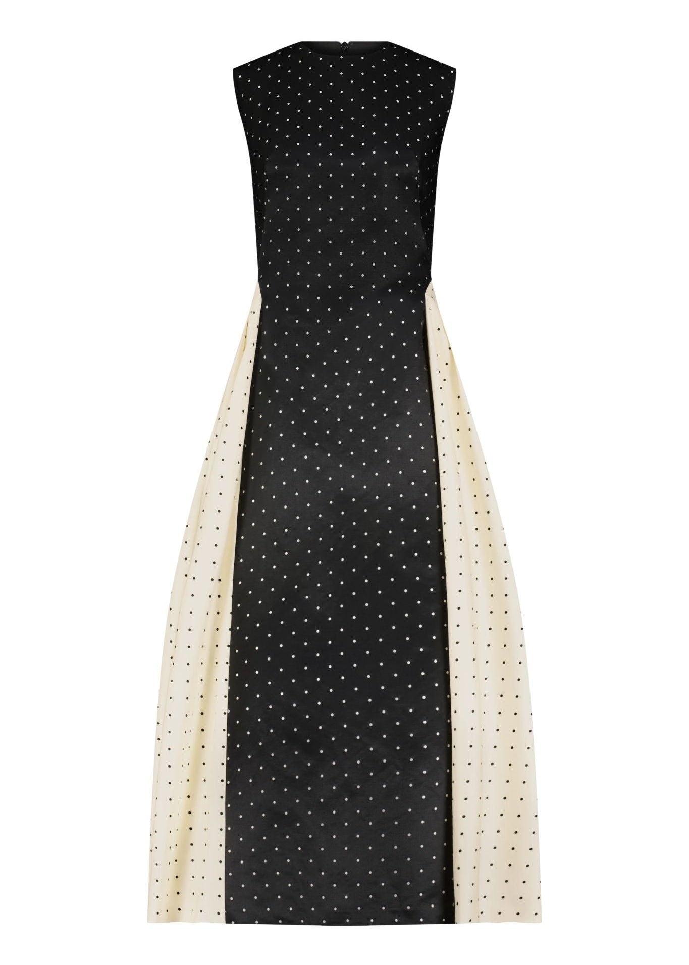 Lela Rose Polka Dot Jacquard Alexis Dress - Vermillion