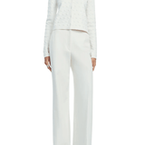 Lela Rose Pucker Dot Knit Cardigan - Vermillion