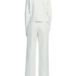 Lela Rose Pucker Dot Knit Cardigan - Vermillion