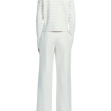 Lela Rose Pucker Dot Knit Cardigan - Vermillion