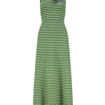 Lela Rose Rose Detail Knit Halter Dress Cactus Multi - Vermillion