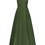 Lela Rose Seam Detail Scoop Neck Dress - Vermillion